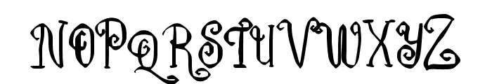 Masquerade Regular Font UPPERCASE