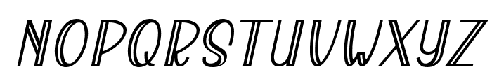 Masrun Carved Italic Font UPPERCASE