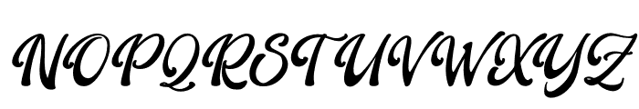 Master Groovy Italic Font UPPERCASE