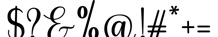 Master Script Font OTHER CHARS