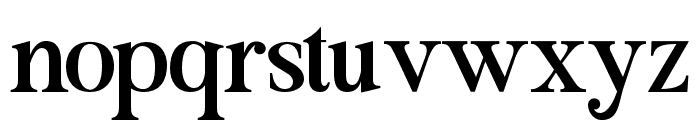 MasterSerifBold Font LOWERCASE