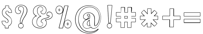 MasterSerifOutline Font OTHER CHARS