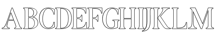 MasterSerifOutline Font UPPERCASE