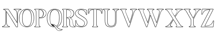 MasterSerifOutline Font UPPERCASE