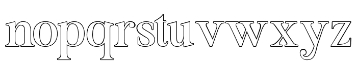MasterSerifOutline Font LOWERCASE