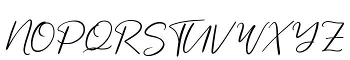 Mastering Signature Font UPPERCASE