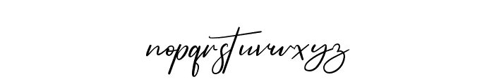 Mastering Signature Font LOWERCASE