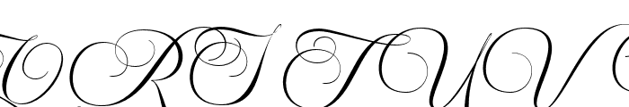 Mastery Calligraphy Regular Font UPPERCASE