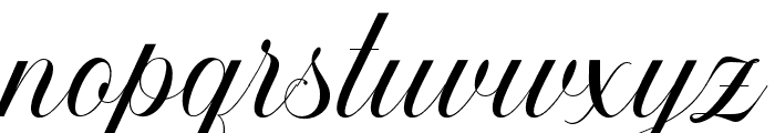 Mastery Calligraphy Regular Font LOWERCASE