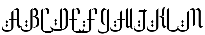 Mastolleh Regular Font UPPERCASE