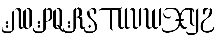 Mastolleh Regular Font UPPERCASE