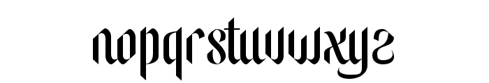 Mastolleh Regular Font LOWERCASE