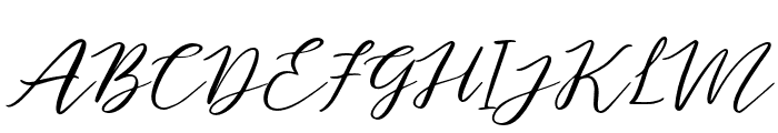 Mastury-Italic Font UPPERCASE