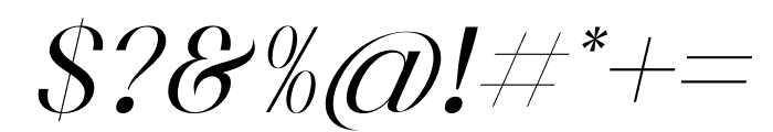 Masvis Italic Font OTHER CHARS