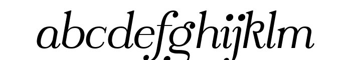 Matcha Facts Italic Font LOWERCASE