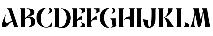 Matcha Serif Regular Font UPPERCASE