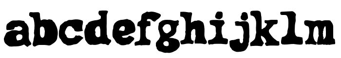 Matches Typeface Regular Font LOWERCASE