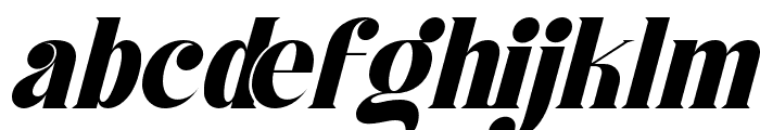 Materials Depicting Bold Italic Font LOWERCASE