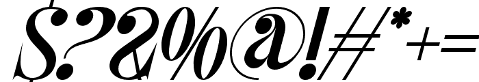 Materials Depicting Regular Italic Font OTHER CHARS