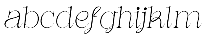 Mathe Netha Italic Font LOWERCASE