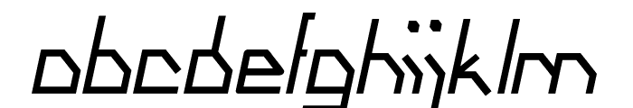 Mathematical Model Italic Font LOWERCASE