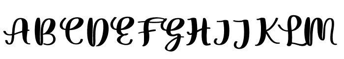 MatherneScript-Regular Font UPPERCASE