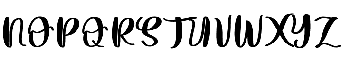 MatherneScript-Regular Font UPPERCASE