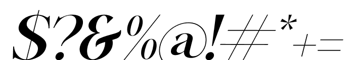 Mathilga Italic Font OTHER CHARS
