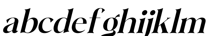 Mathilga Italic Font LOWERCASE