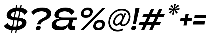 Matio-MediumItalic Font OTHER CHARS