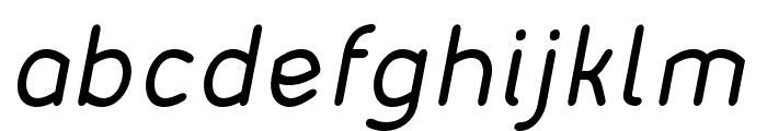 Matondo RegularItalic Font LOWERCASE