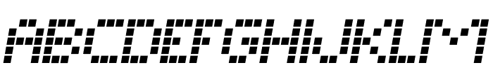 Matrix Dots Italic Font LOWERCASE