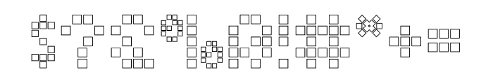 Matrix Dots Outline Font OTHER CHARS