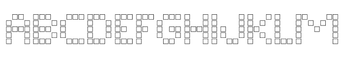 Matrix Dots Outline Font LOWERCASE