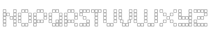 Matrix Dots Outline Font LOWERCASE