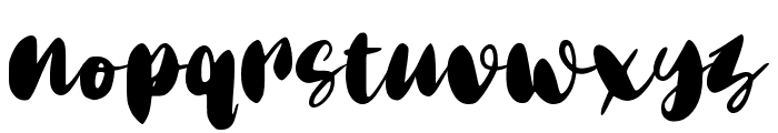 Matte Brush Font LOWERCASE