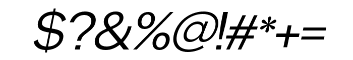 Matte Italic Font OTHER CHARS