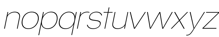 Matte Thin Italic Font LOWERCASE