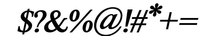 Matthine Bold Italic Font OTHER CHARS