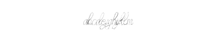 Maudy Silky Stitch Font LOWERCASE