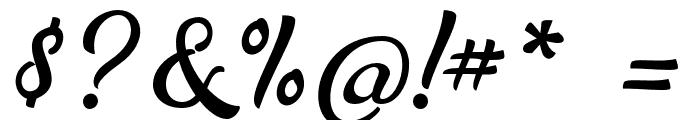 MaudyScript Font OTHER CHARS