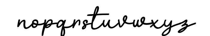 Maudyste-Regular Font LOWERCASE