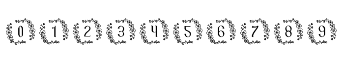 Mawar Flower Monogram Font OTHER CHARS