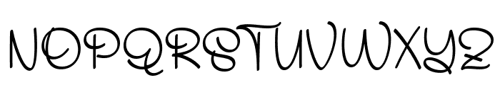 Mawing Font UPPERCASE