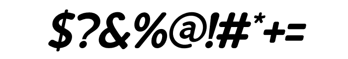 Maxico Italic Font OTHER CHARS