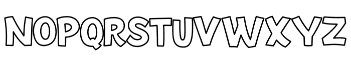 Maximal Outline Font UPPERCASE