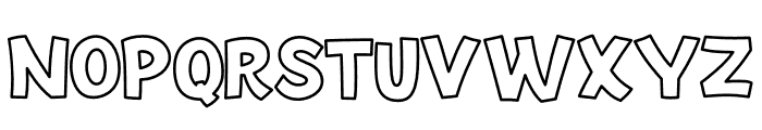 Maximal Outline Font LOWERCASE