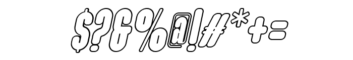 Maximalis Cond Ita Outline Font OTHER CHARS