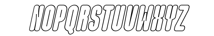 Maximalis Cond Ita Outline Font UPPERCASE