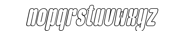 Maximalis Cond Ita Outline Font LOWERCASE